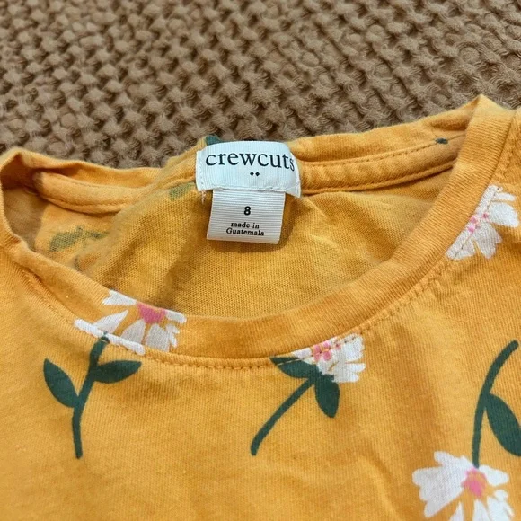 Crewcuts Orange Floral Kids Dress - Picture 3 of 5